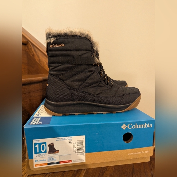 Columbia Women's Minx Shorty IV Winter Boots Black Size 10 Wide NEW - Picture 11 of 14